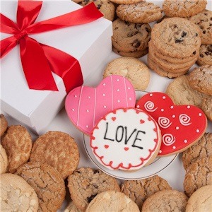 Option 3 - Loving Hearts Gourmet 12 Cookie Box