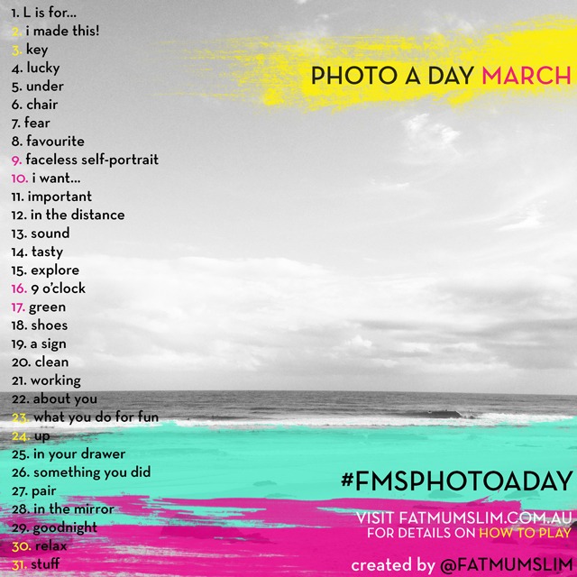 March 2013 Photo A Day Challenge fatmumslim fmsphotoaday