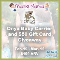 Onya Baby Carrier and 50 Gift Card AnaB Social