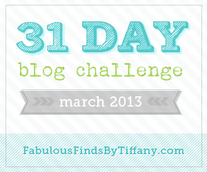 31 Day Blog Challenge March 2013 Button