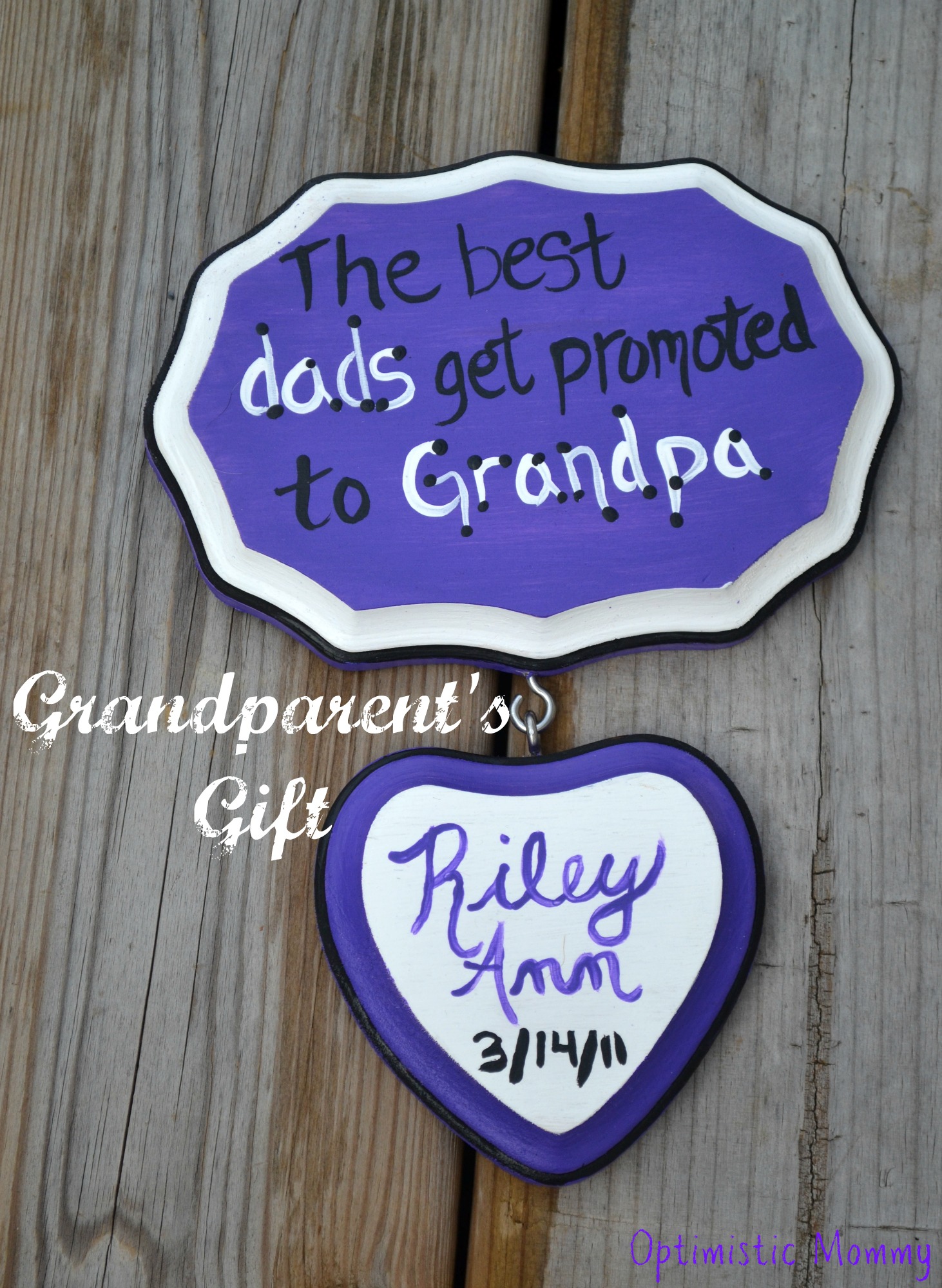 Easy Grandparent's Day Gift | Optimistic Mommy