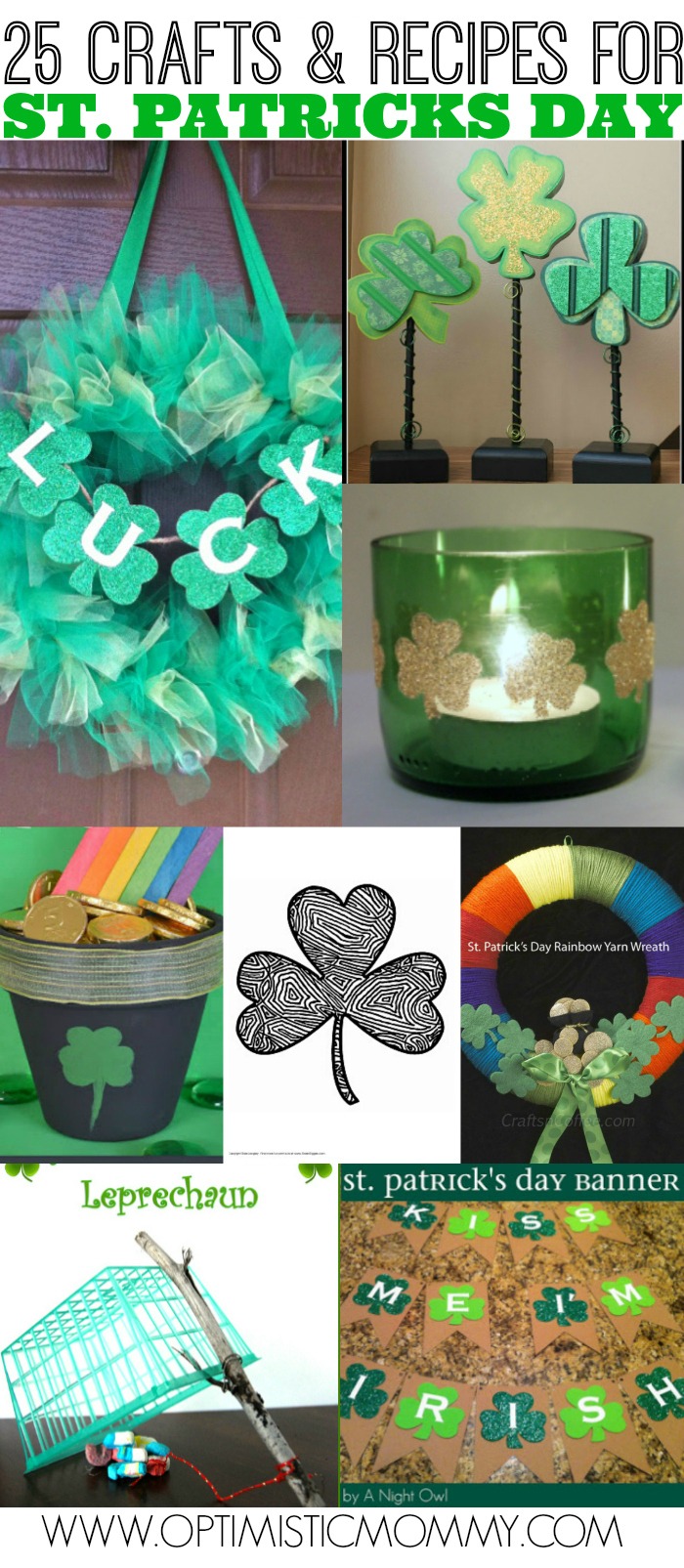 25 Crafts & Recipes for St. Patrick's Day | Optimistic Mommy