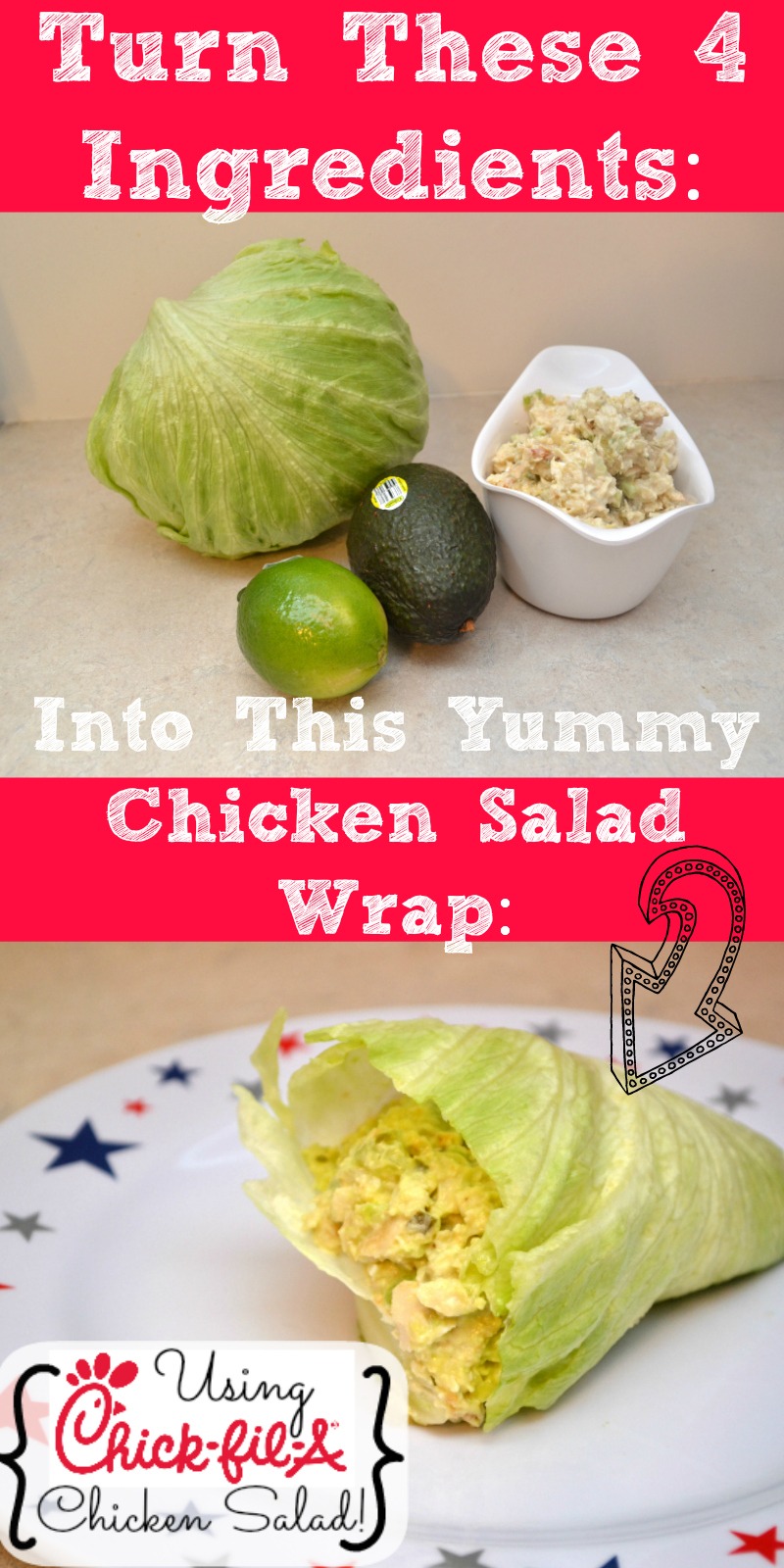 Chicken Salad Wrap using Chick-fil-A Chicken Salad | Optimistic Mommy #ChickfilA #CFAMoms #Chicken #Recipe