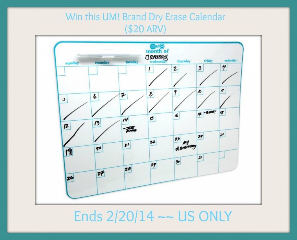 UM! Brand Dry Erase Board Giveaway (Ends 2/20 Midnight EST) | Optimistic Mommy