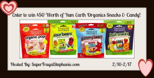 Yum Earth Organics Snacks & Candy Giveaway! (Ends 2/17 at 11:59pm EST)