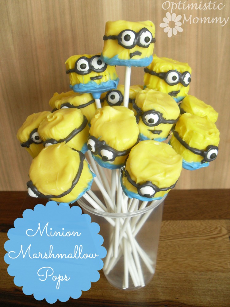Despicable Me - Minion Marshmallow Pops | Optimistic Mommy