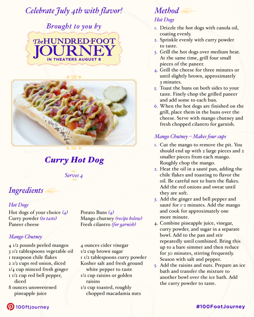 Curry Hot Dog Recipe - Inspired by The Hundred-Foot Journey #100FootJourney #FoodieFriday | Optimistic Mommy