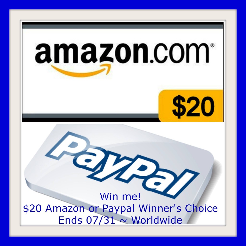 $20 Amazon or PayPal Gift Card Giveaway (Ends 7/31) | Optimistic Mommy