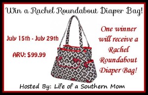 Rachel Roundabout Diaper Bag Giveaway (Ends 7/29) | Optimistic Mommy
