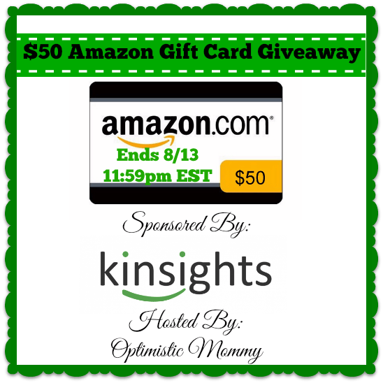 Learn About Kinsights + $50 Amazon Gift Card Giveaway | Optimistic Mommy