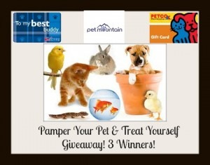 Pamper Your Pet & Treat Yourself Giveaway - 3 Winners!  (Ends 9/29) | Optimistic Mommy