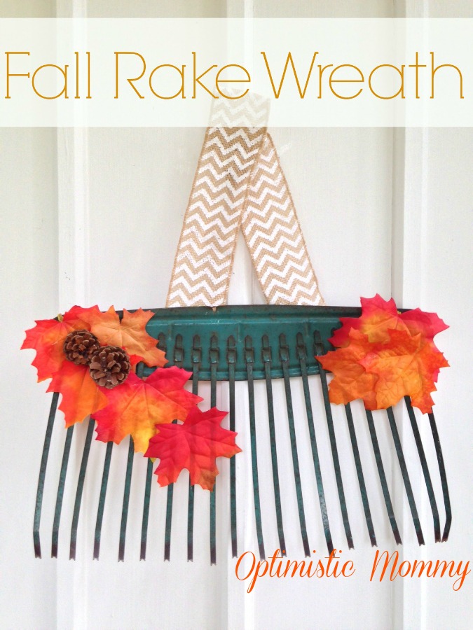 Fall Rake Wreath Tutorial | Optimistic Mommy