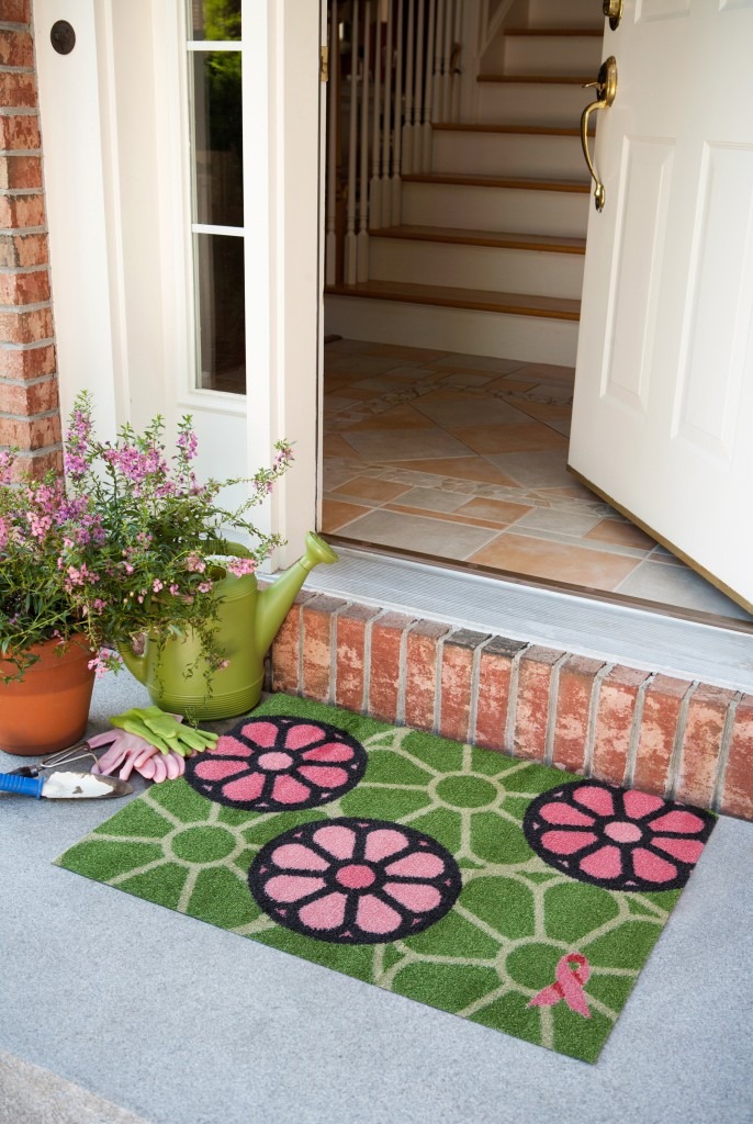 Breast Cancer Awareness Welcome Mat Giveaway | Optimistic Mommy