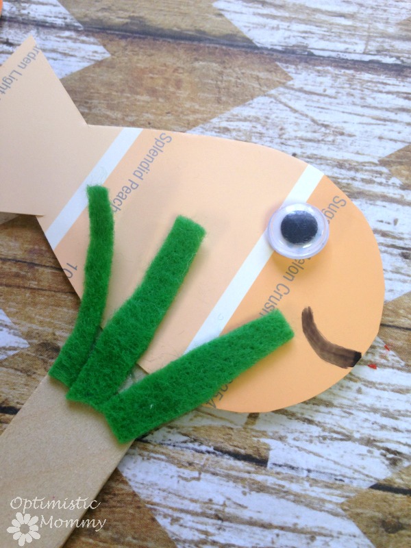 Bright Stanley Book Activities - Paint Chip Puppets | Optimistic Mommy | These paint chip puppets will be perfect to use while reading Bright Stanley as a family!