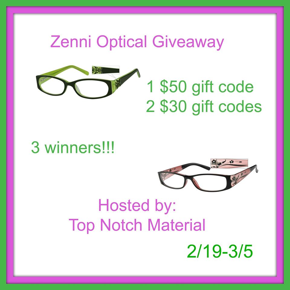 Zenni Optical #Giveaway (Ends 3/5) | Optimistic Mommy