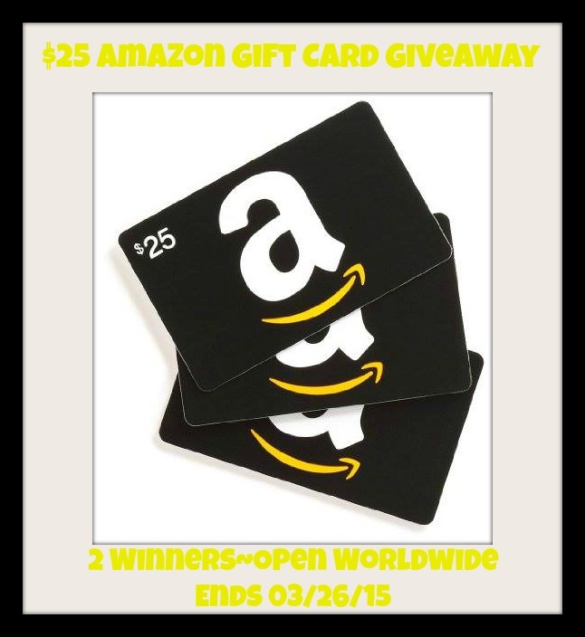 $25 Amazon Gift Card #Giveaway - 2 Winners! (Ends 3/26) | Optimistic Mommy