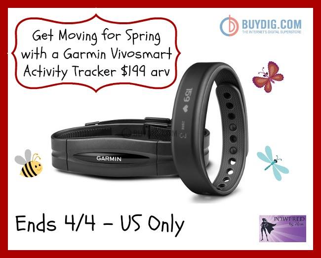 Garmin vivosmart Bluetooth Activity Tracker with HRM #Giveaway (Ends 4/4)