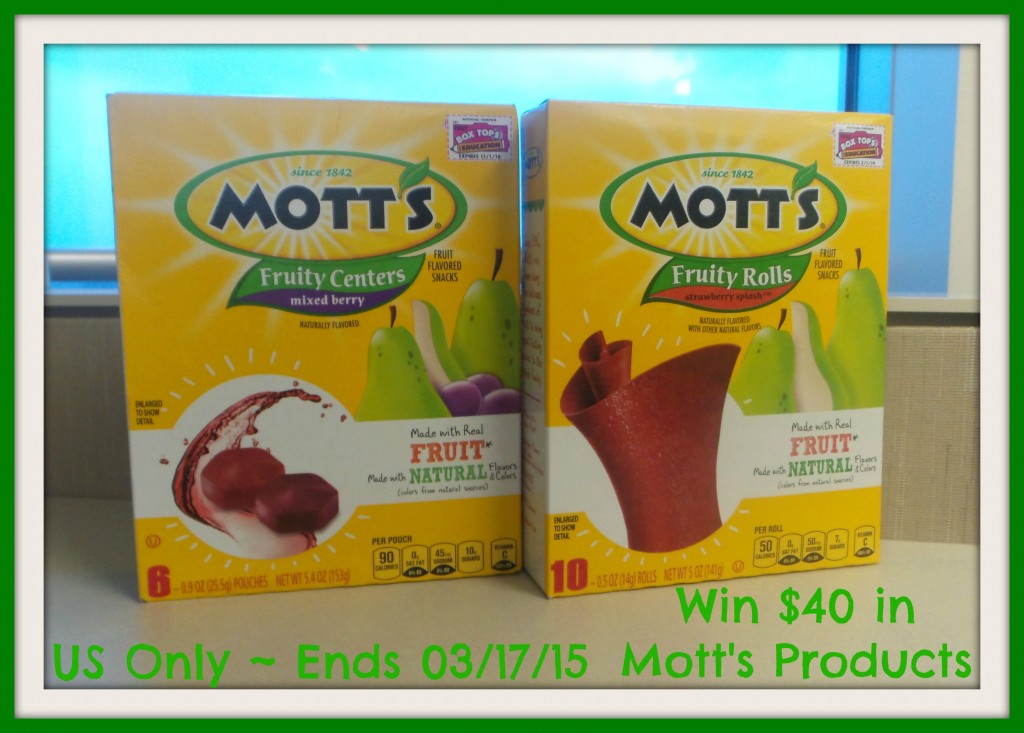 $40 Mott's Fruit Snacks #Giveaway (Ends 3/17)