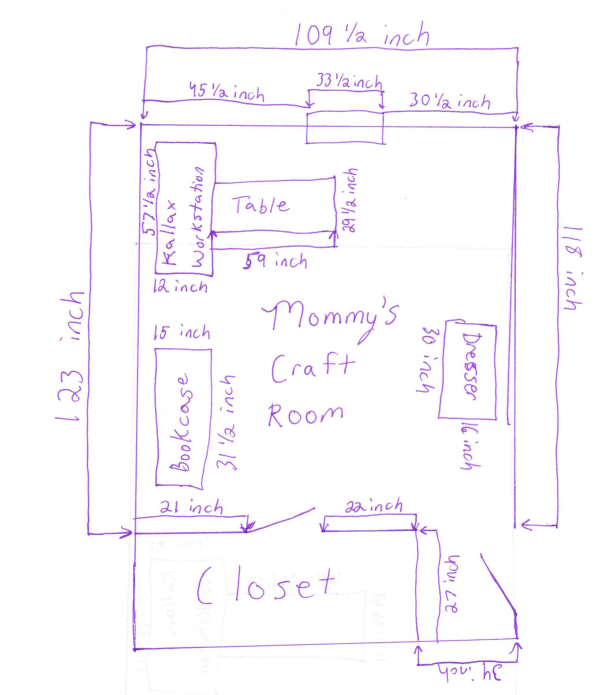 Optimistic Mommy Craft Room - Planning