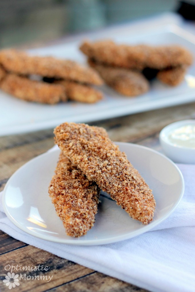 This Spicy pecan crusted chicken tender recipe is a definite hit any day of the week. They have a great texture, flavor, and just the right amount of heat..