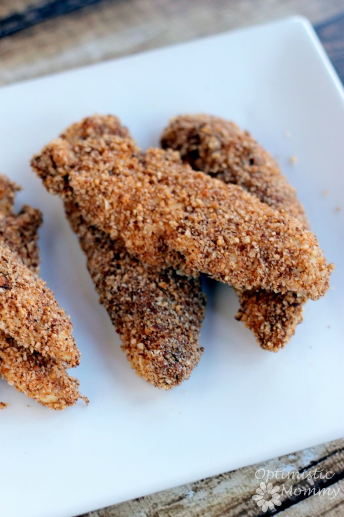This Spicy pecan crusted chicken tender recipe is a definite hit any day of the week. They have a great texture, flavor, and just the right amount of heat.