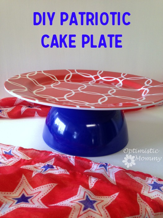 DIY Patriotic Cake Plate