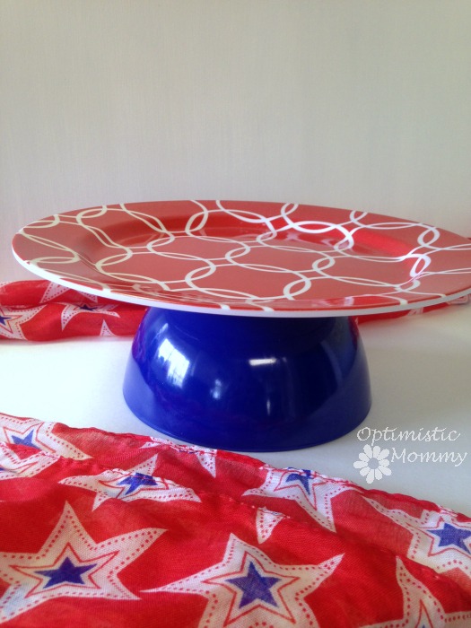 DIY Patriotic Cake Plate