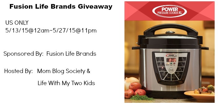 Fusion Life Brands Pressure Cooker #Giveaway (Ends 5/27)