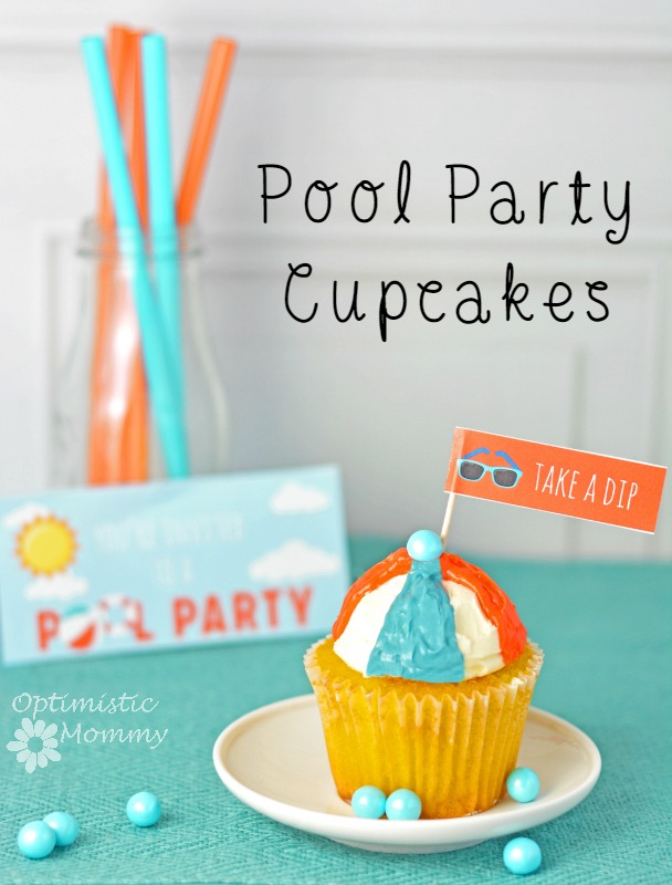 Pool Party Cupcakes #PowerOfThePool