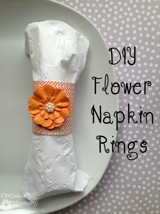 DIY Flower Napkin Rings