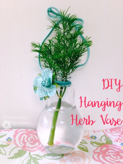 DIY Hanging Herb Vase