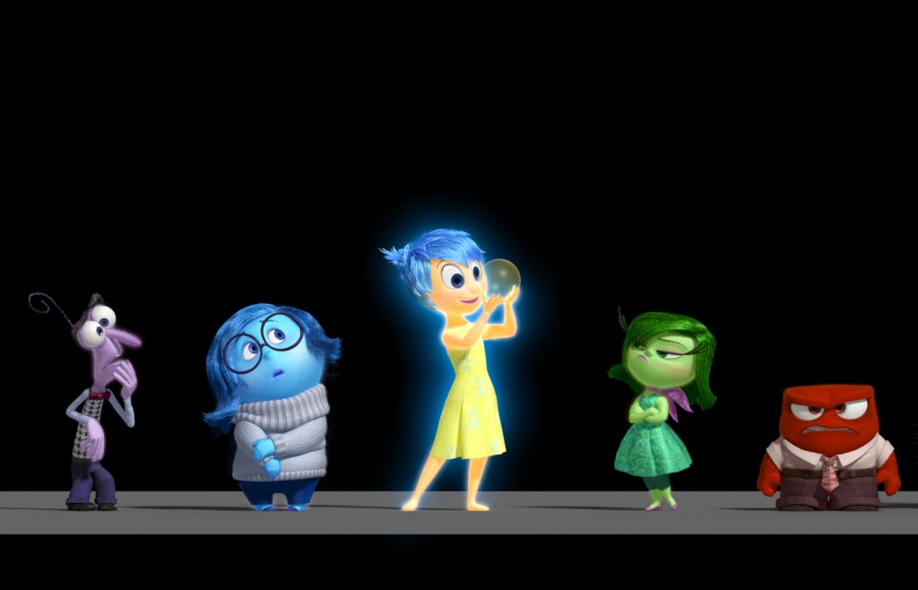 Disney•Pixar's “Inside Out” takes moviegoers inside the mind of 11-year-old Riley, introducing five emotions: Fear, Sadness, Joy, Disgust and Anger. In theaters June 19, 2015. ©2013 Disney•Pixar.  All Rights Reserved.