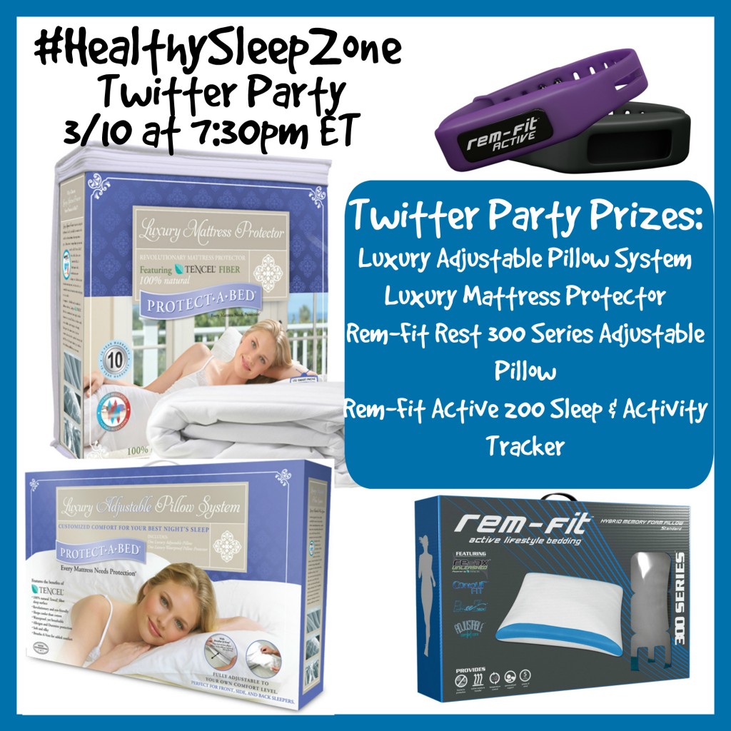 Healthy Sleep Zone Twitter Party Button