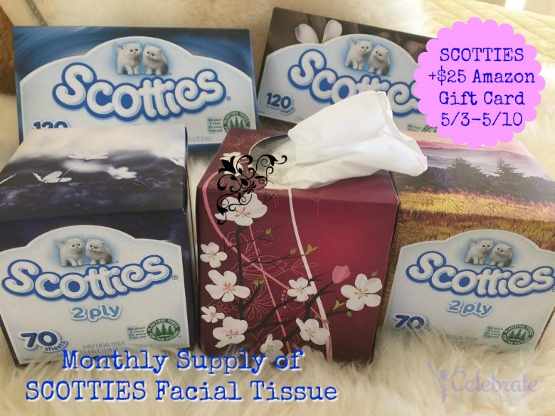 Scotties Facial Tissue + $25 Amazon Gift Card Giveaway (Ends 5/10)