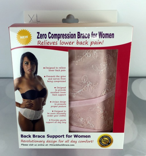 Zero Compression Back Brace for Women -01
