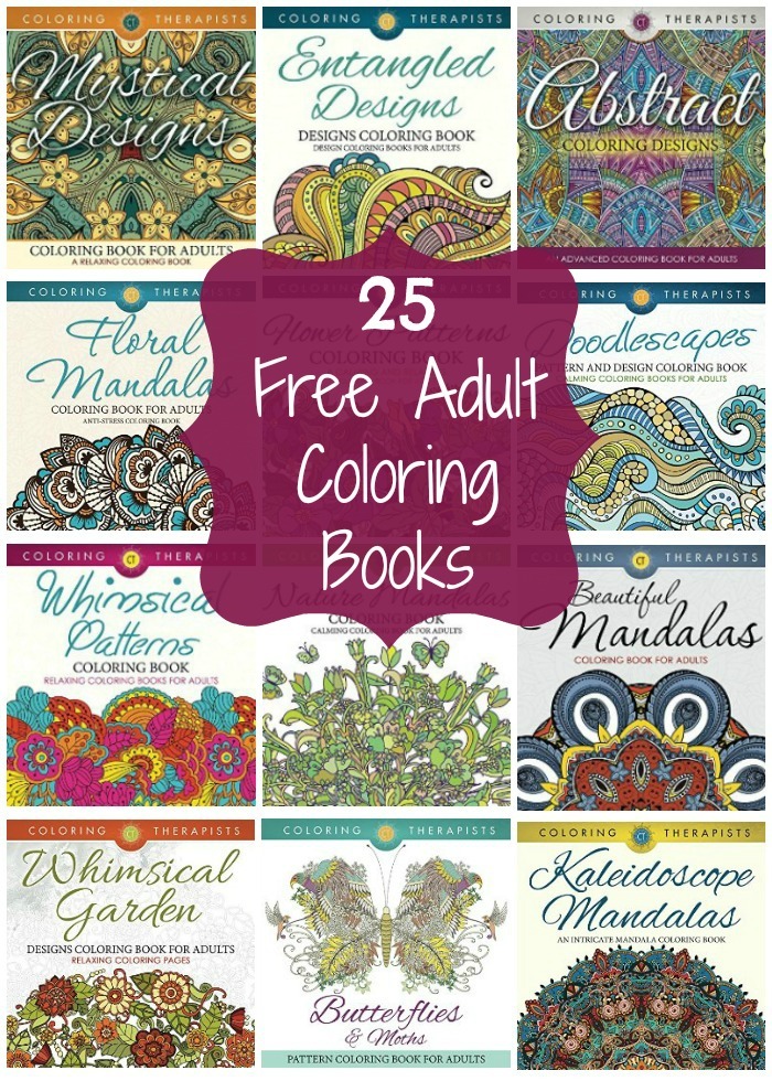 25 Free Adult Coloring Books | Optimistic Mommy