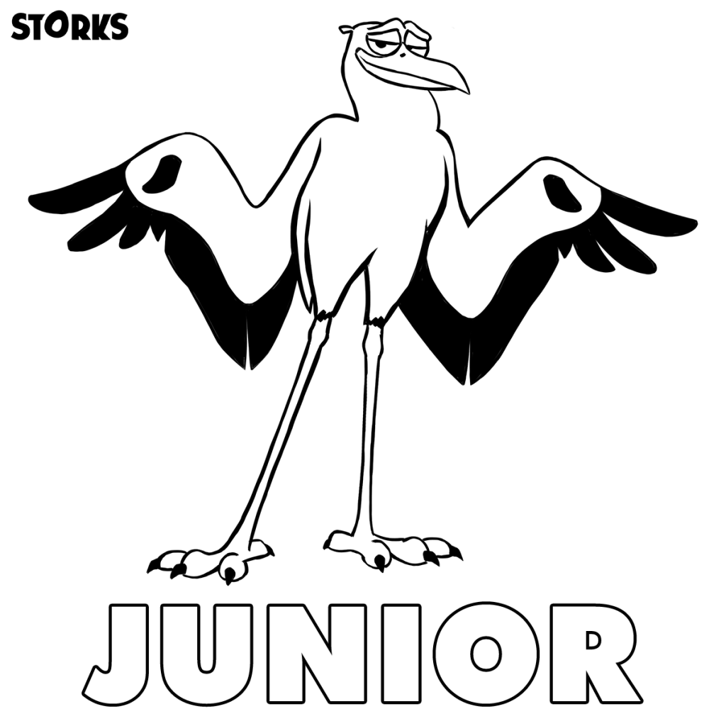 storks movie coloring