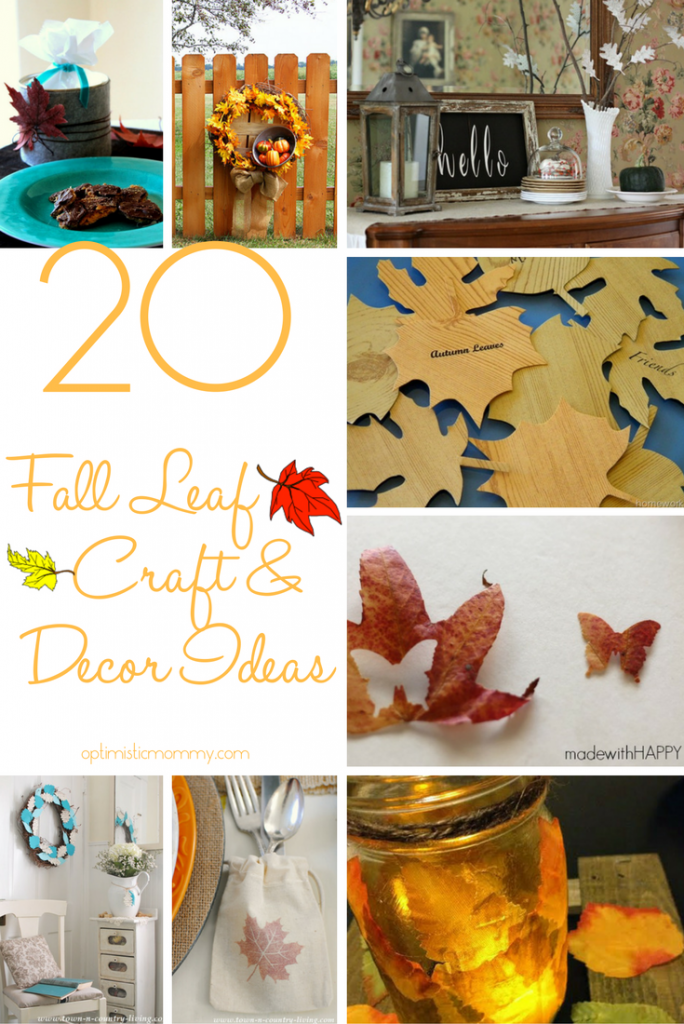 20 Fall Leaf Craft and Decor Ideas | Optimistic Mommy