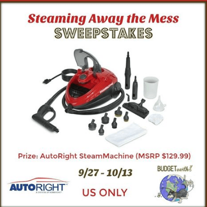 Steaming Away the Mess Sweepstakes (Ends 10/13/16) | Optimistic Mommy