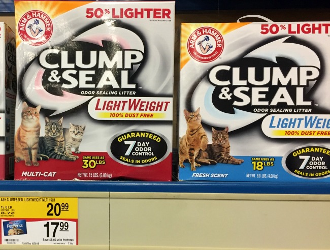 ARM& HAMMER™ CLUMP & SEAL™ Gives You a 7 Day Odor Free Home 