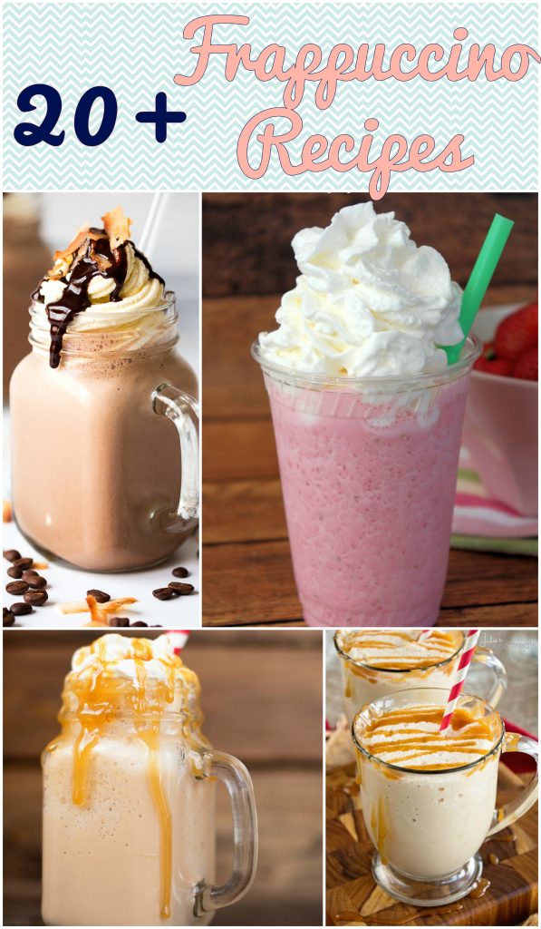 Check out over 20 frappuccino recipes, including Starbucks Copycat recipes! | Optimistic Mommy