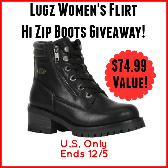 Lugz Women's Flirt Hi Zip Boots Giveaway (Ends 12/5) | Optimistic Mommy