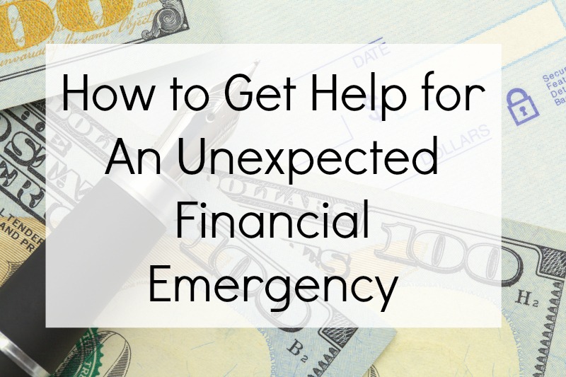 How to Get Help for An Unexpected Financial Emergency | Optimistic Mommy