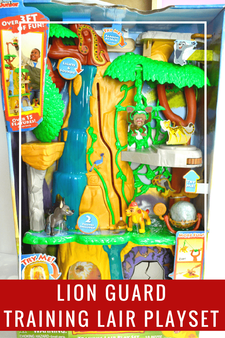 Bring the Lion Guard to your house with the fun Lion Guard Training Lair playset.