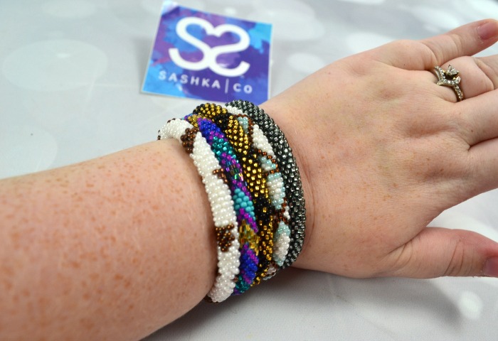 Support and empower women in need by purchasing beautifully handmade bracelets from Sashka Co. You can even earn points for your purchase to save money.