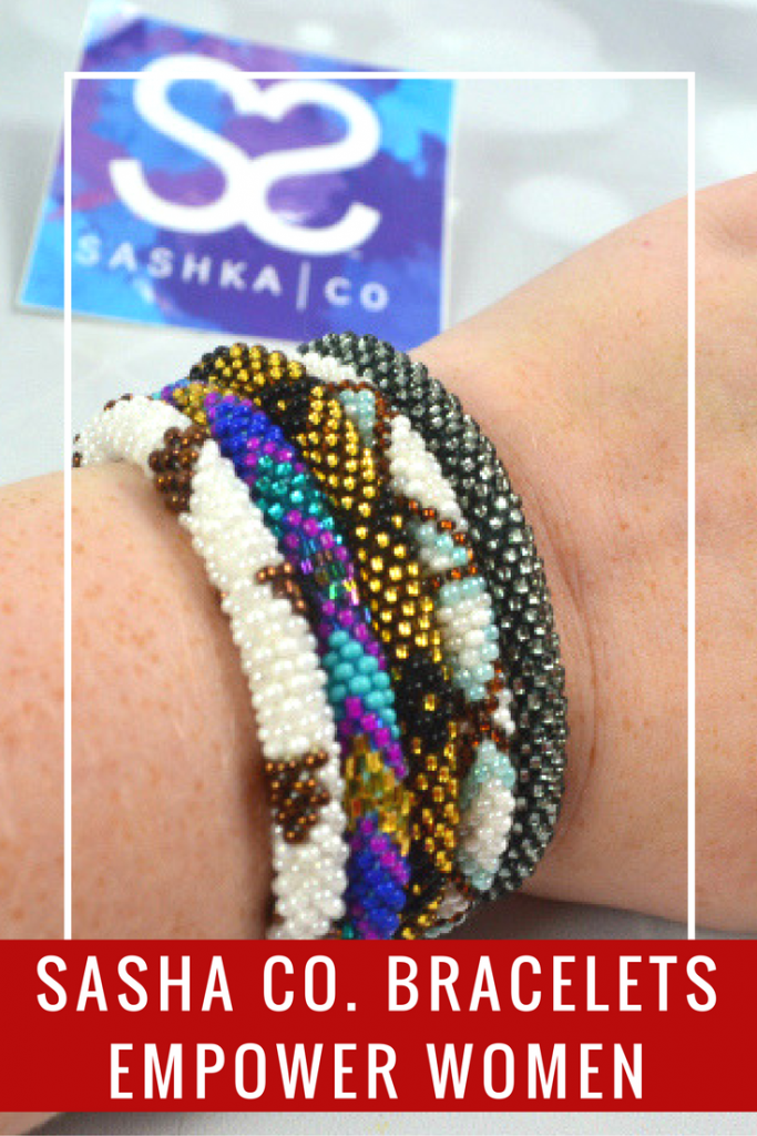 Support and empower women in need by purchasing beautifully handmade bracelets from Sashka Co. You can even earn points for your purchase to save money.