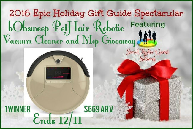 bObsweep PetHair Robotic Vacuum Cleaner & Mop Giveaway (Ends 12/11)