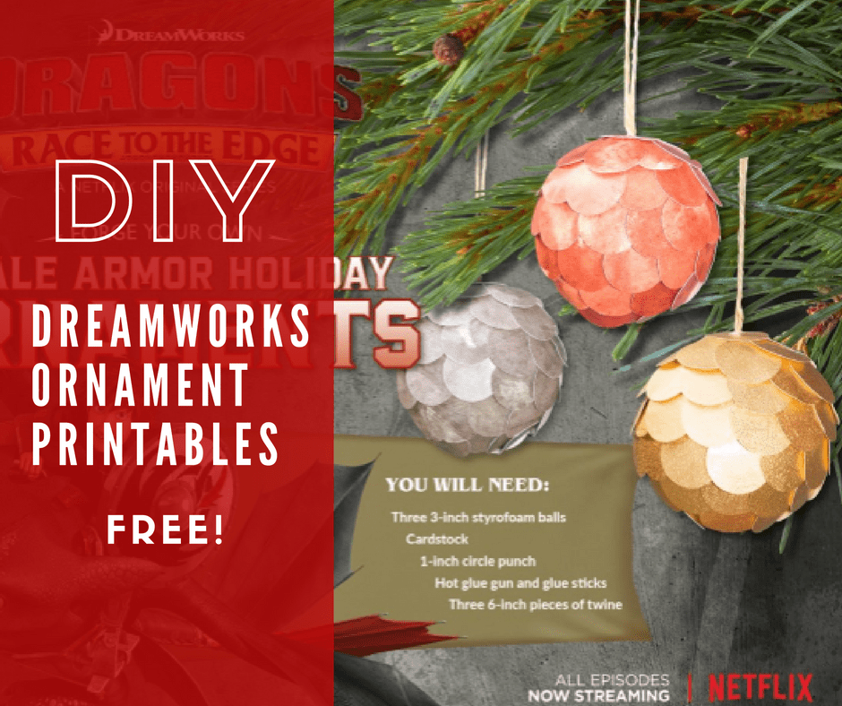 It's not too late to deck your halls with some fun DIY Dreamworks Ornaments. These printables make crafting these ornaments easy.