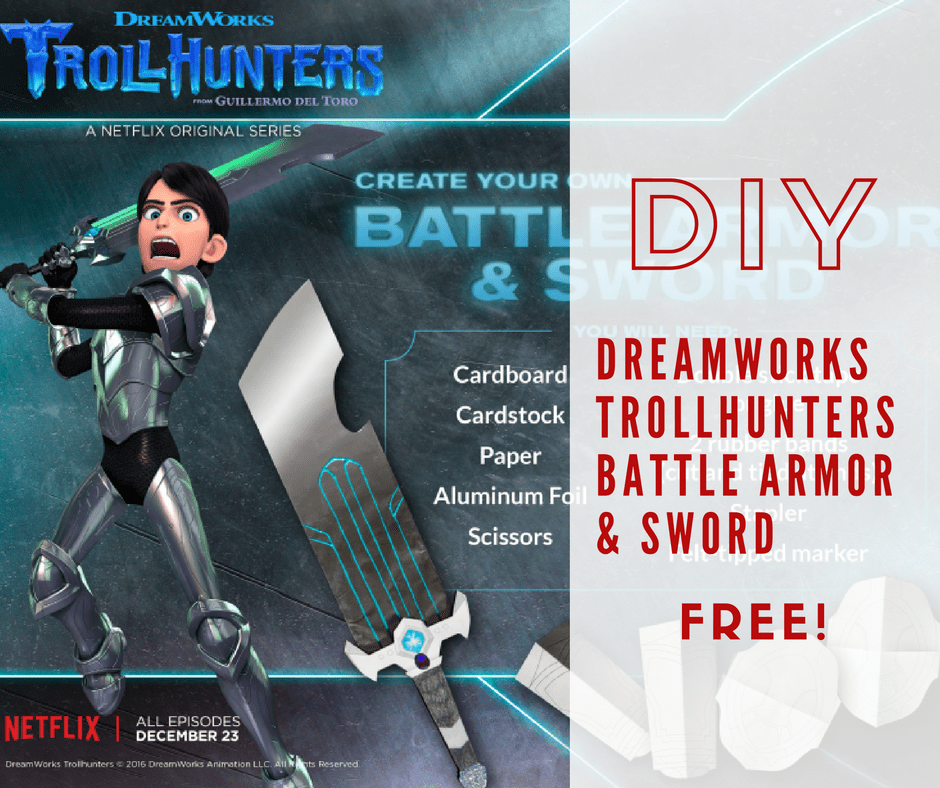 Download DreamWorks' Trollhunters Battle Armor and Sword, now on Netflix!