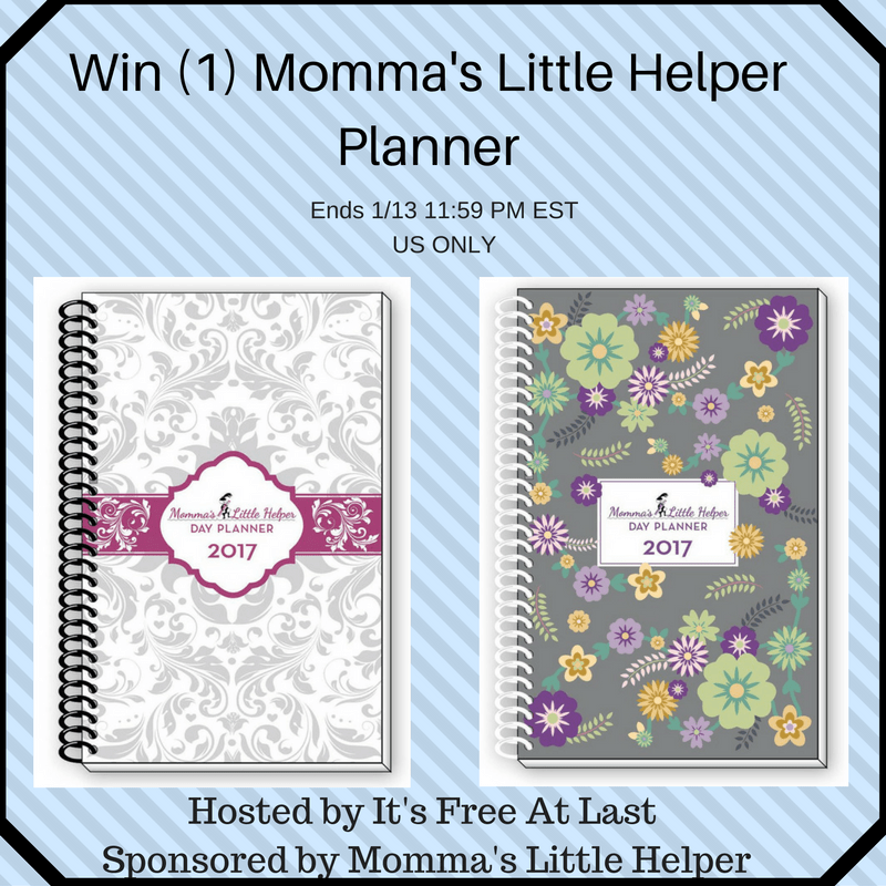 Momma's Little Helper Planner Giveaway (Ends 1/13) | Optimistic Mommy